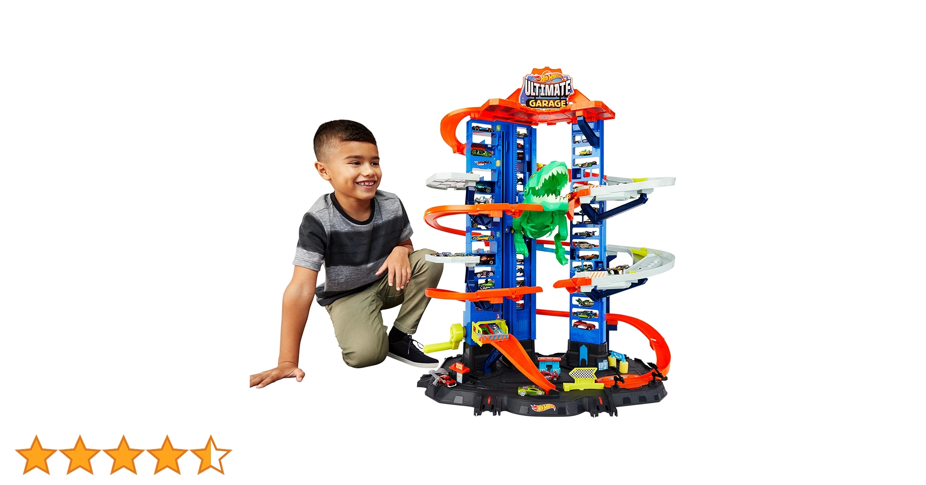 ミニカー Hot Wheels Ultimate Garage Hot Wheels Ultimate Garage Track Set with 2 Toy Cars, Hot